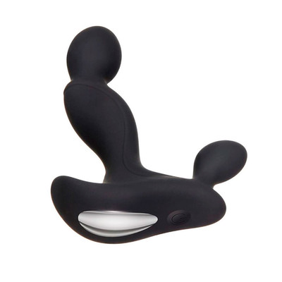 Foto 6 do produto Massageador de Próstata e Períneo em Silicone com 7 Modos de Vibração e Carregamento Via Cabo USB - Adam & Eve Adam's Vibrating Triple Probe | 9,5 x 2,5 cm