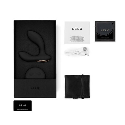 Foto 3 do produto Massageador de Próstata e Períneo em Silicone com 8 Configurações de Vibração e Controle Remoto Á Prova D'Água  - Lelo Hugo | 9 x 3,5 cm
