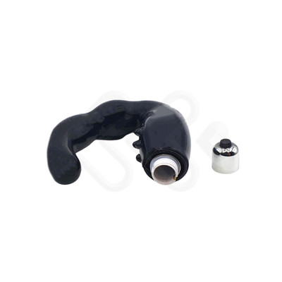 Foto 3 do produto Massageador de Próstata e Períneo em Silicone com Vibração Única e Cerdas Estimuladoras - Dom M1 - 11,5 x 3,8 cm