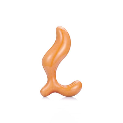 Foto 2 do produto Massageador de Próstata em Resina com Formato Sinuoso com Alça de Segurança | 9,5 x 3,3 cm