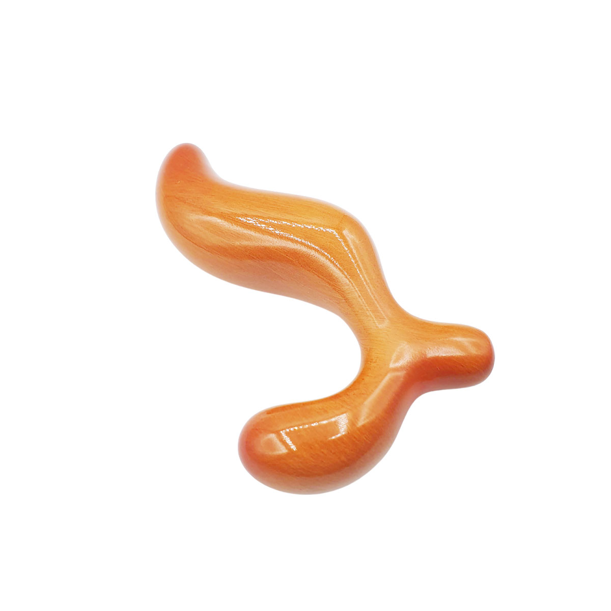 Massageador de Próstata em Resina com Formato Sinuoso com Alça de Segurança | 9,5 x 3,3 cm - 5