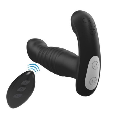 Foto 2 do produto Massageador de Próstata em Silicone com 7 Movimentos de Vai e Vem e 7 Modos de Vibrações - Pleasure Dreams | 12 x 3,4 cm
