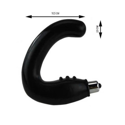 Massageador de Próstata em Silicone com Cápsula Vibratória - Anal Stimulatior