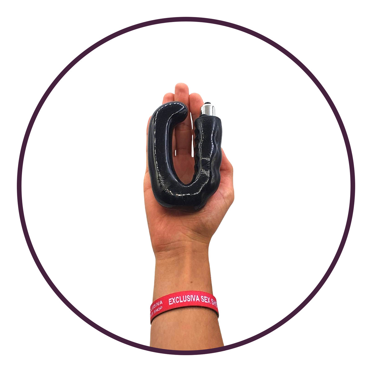 Massageador de Próstata em Silicone com Vibração Única - Dom M2 - 12,5 x 3,9 cm - 5