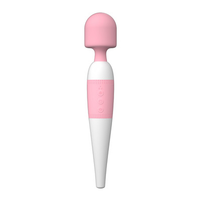 Foto 2 do produto Massageador Recarregável com 10 Tipos de Vibração e Estimulador de Língua com 10 Movimentos - Super Tongue Av Wand