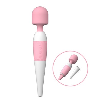 Foto 1 do produto Massageador Recarregável com 10 Tipos de Vibração e Estimulador de Língua com 10 Movimentos - Super Tongue Av Wand