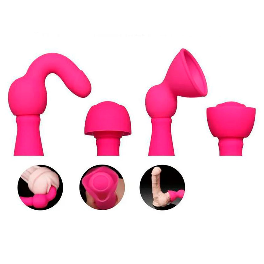 Massageador Recarregável com 3 Estimuladores e 9 Modos de Vibração - S-Hande Bowling - 18 x 3,5 CM | Cor: Rosa - 4