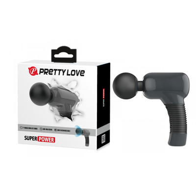 Massageador em Silicone com 7 Modos de Vibrações Potentes e Recarregável - Pretty Love Super Power | 29 x 5,6 cm | Disponível em 2 Cores