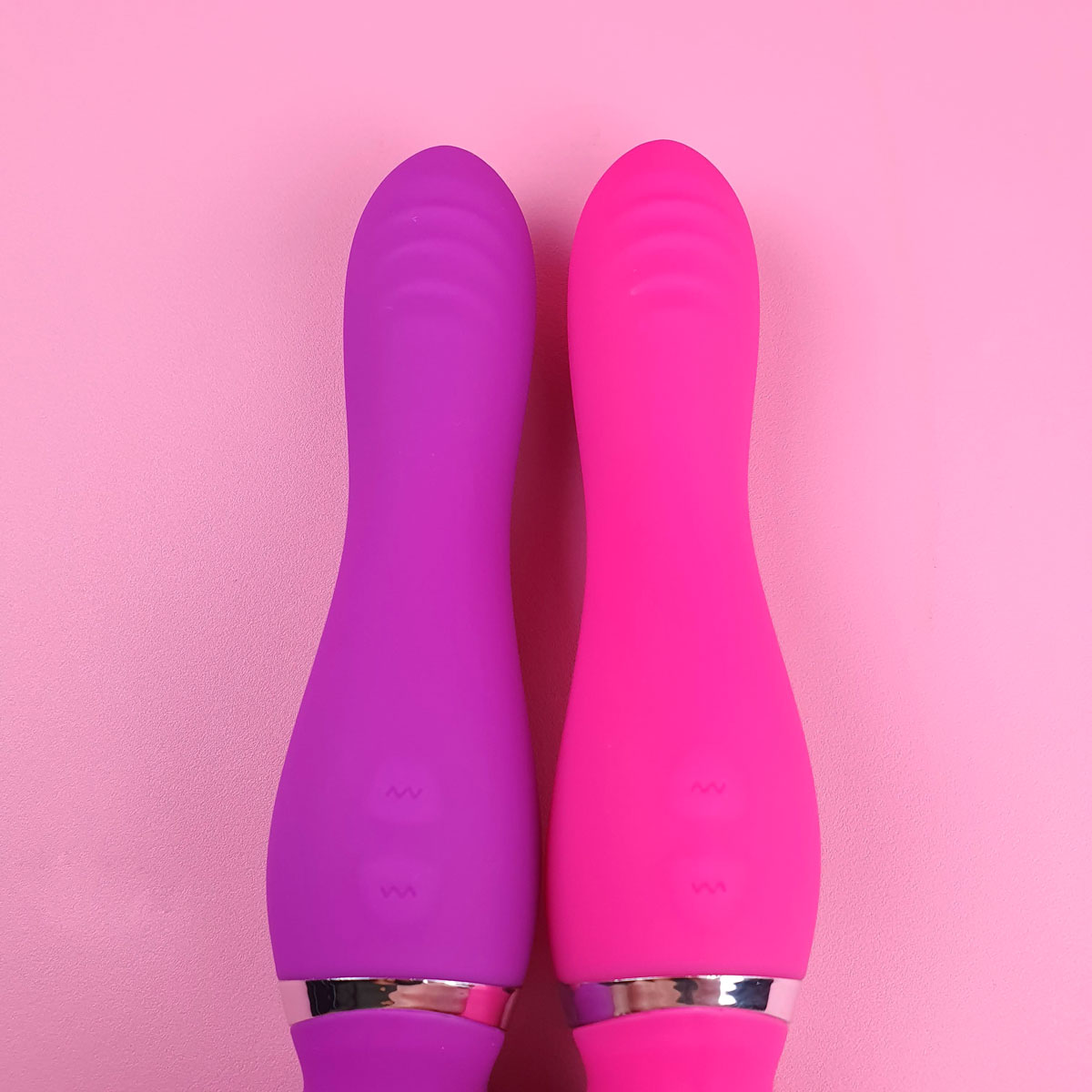 Massageador Recarregável, em Silicone com 9 Modos de Vibração e Resistente à Água - Duo Head | 21 x 4 cm | Disponível em 2 Cores - 3