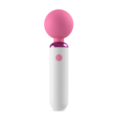 Foto 3 do produto Massageador Recarregável em Silicone com Cabeça Flexível e 10 Modos de Vibração - Adão & Eva Mini Wand | 16,5 x 3,2 cm