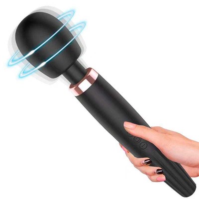 Foto 4 do produto Massageador Recarregável em Silicone com Cabeça Flexível, 5 Modos de Vibração e 4 Modos de Intensidade - 29,5 x 5,4 cm | Pleasure Dreams