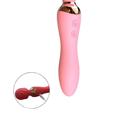 Massageador em Silicone com 2 Motores, 12 Modos de Vibração e Auto Aquecimento - Sagan Born To Feeling | 8,5 x 3,1 cm | Disponível em 2 Cores