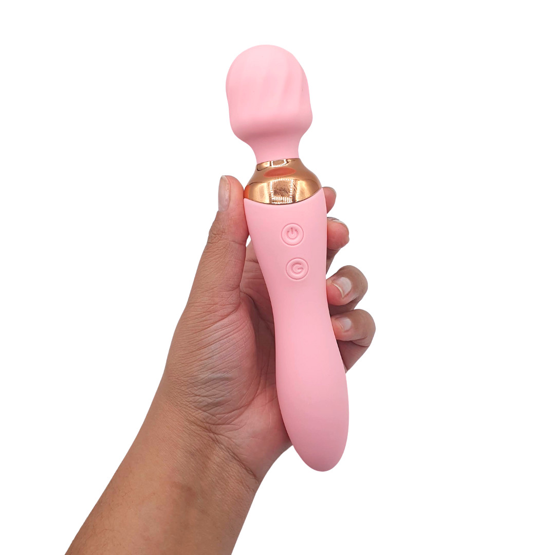 Massageador em Silicone com 2 Motores, 12 Modos de Vibração e Recarregável - MimosaLove | 8,5 x 3,1 cm - 5