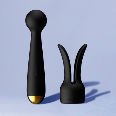 Foto 1 do produto Massageador em Silicone com Orelhas Removíveis, 5 Modos de Vibração, 5 Intensidades, Função Aquecimento e Aplicativo - Svakom Emma Neo