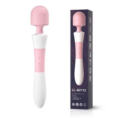 Foto 1 do produto Massageador em Silicone, Recarregável com 10 Modos de Vibração e 5 Velocidades - SuperMan Av Wand Vibrator | 34 x 6 cm