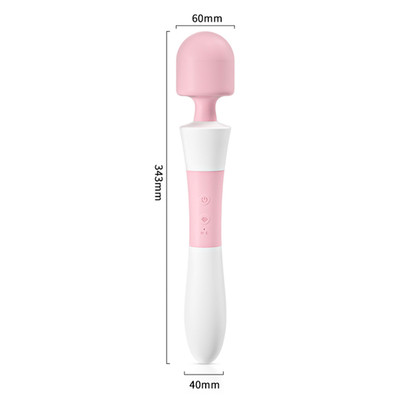 Foto 3 do produto Massageador em Silicone, Recarregável com 10 Modos de Vibração e 5 Velocidades - SuperMan Av Wand Vibrator | 34 x 6 cm