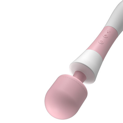 Foto 4 do produto Massageador em Silicone, Recarregável com 10 Modos de Vibração e 5 Velocidades - SuperMan Av Wand Vibrator | 34 x 6 cm