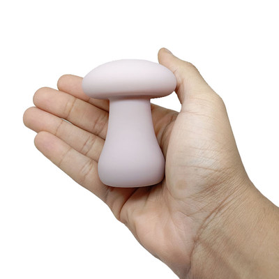 Massageador com Formato de Cogumelo em Silicone, 10 Modos de Vibração e Recarregável - Adão & Eva | 7,7 x 5,7 cm