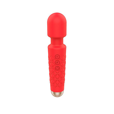 Foto 4 do produto Vibrador Massageador em Silicone com Texturas, 20 Modos de Vibração, 8 Intensidades e Carregamento via Cabo USB - SI | 20 x 4,2 cm | Disponível em 4 Cores