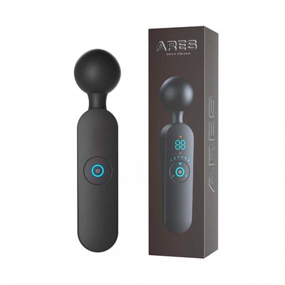 Foto 2 do produto Massageador Varinha Mágica em Silicone Soft Touch com 10 Modos de Vibração e Carregamento via Cabo USB - Lilo Ares I