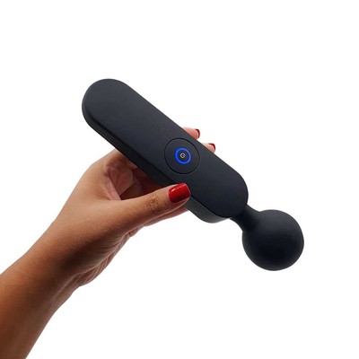 Foto 7 do produto Massageador Varinha Mágica em Silicone Soft Touch com 10 Modos de Vibração e Carregamento via Cabo USB - Lilo Ares I