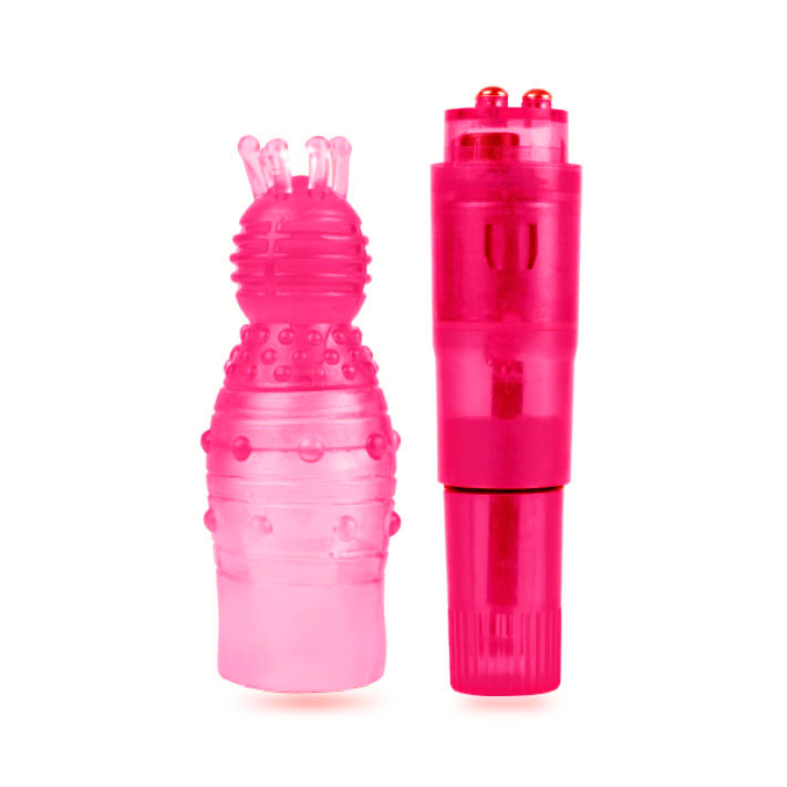 Massageador com Vibração Potente e Capa Estimuladora - Adão & Eva Brush Vibe | 13,5 x 2,3 cm - 2