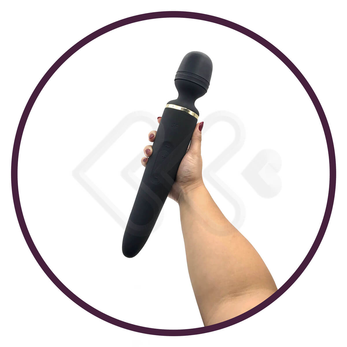 Massageador XXL Recarregável em Silicone com 50 Combinações de Vibração - Satisfyer Wand-er Women - 34 x 5,6 cm | 3 Cores - 10