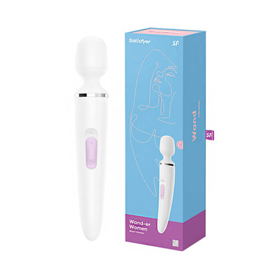 Foto 1 do produto Massageador XXL Recarregável em Silicone com 50 Combinações de Vibração - Satisfyer Wand-er Women - 34 x 5,6 cm | 3 Cores
