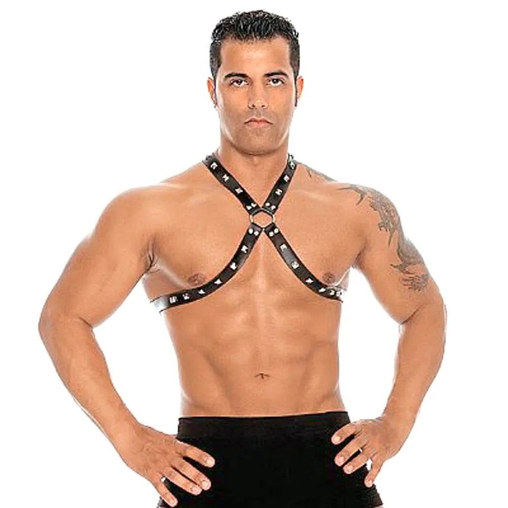 Master Arreio Masculino em Courvin e Metal - Fetiche PlayGirl - 2