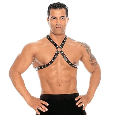 Master Arreio Masculino em Courvin e Metal - Fetiche PlayGirl