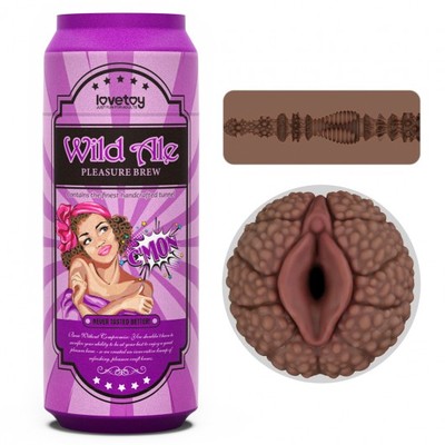 Masturbador Cerveja de Lata Com Formato de Vagina em TPE e Texturas Externas - Lovetoy Pleasure Brew | 16 x 3 cm | Disponível em 2 Cores