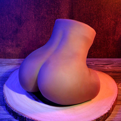 Foto 7 do produto Masturbador com Cintura, Vagina e Ânus Penetráveis em TPE com 5 Modos de Vibração, Suções e Controle Remoto Sem Fio - Zero Tolerance Rear Beauty | 26 x 21 cm | Disponível em 2 Cores