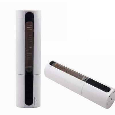 Foto 2 do produto Masturbador Discreto com Forma de Vagina, 7 Modos de Vibração, 6 Modos de Sucção, Simulação de Gemidos e 7 cores de Iluminação - 22 x 5,8 cm | Ailighter Air Jet
