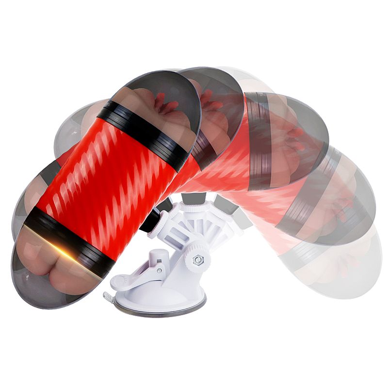 Masturbador Duplo que Simula Sexo Vaginal e Anal com Texturas Interna e Ventosa - Double Entrance | 15,4 x 6,9 cm | Disponivel em 2 Cores - 7