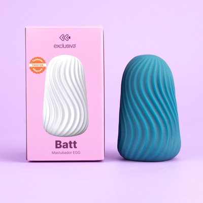 Masturbador Egg em TPE com Textura Twister - Exclusiva Batt