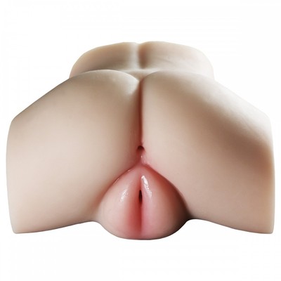 Foto 4 do produto Masturbador Feito em TPR na Posição Frango Assado com 2 Úteros, Vagina e Ânus Penetráveis - Realistic Crazy Lion | 20 x 18 cm
