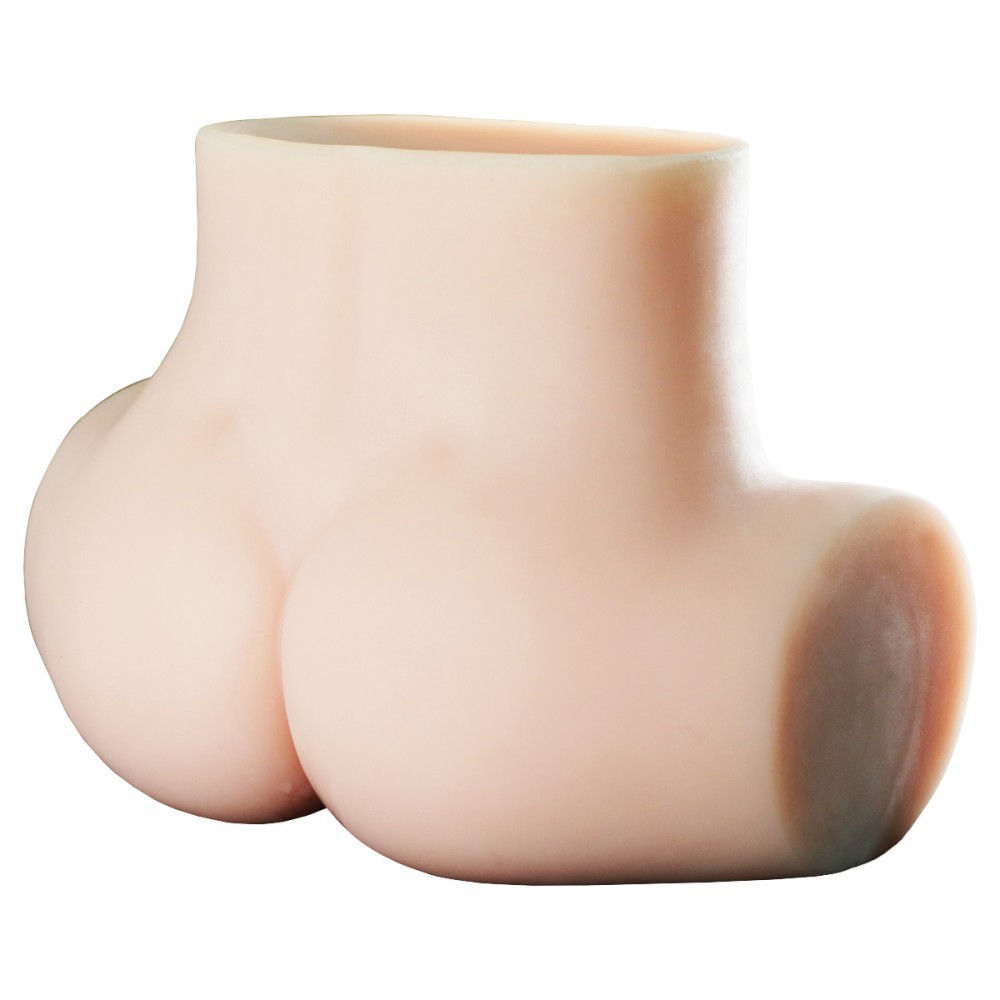 Masturbador Feito em TPR na Posição Frango Assado com 2 Úteros, Vagina e Ânus Penetráveis - Realistic Crazy Lion | 20 x 18 cm - 5