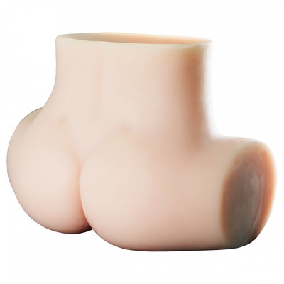 Foto 5 do produto Masturbador Feito em TPR na Posição Frango Assado com 2 Úteros, Vagina e Ânus Penetráveis - Realistic Crazy Lion | 20 x 18 cm