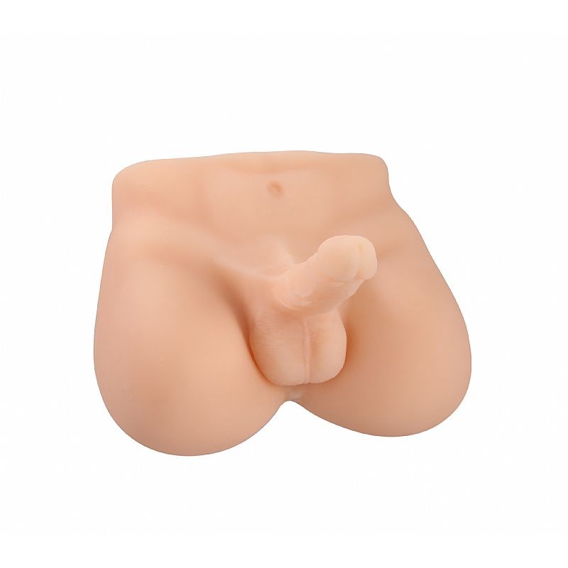 Masturbador Feminino em TPE com Pênis Vertebrado, Escroto e Ânus - 32 x 26 cm | Disponível em 2 Cores - 2