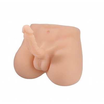 Foto 4 do produto Masturbador Feminino em TPE com Pênis Vertebrado, Escroto e Ânus - 32 x 26 cm | Disponível em 2 Cores
