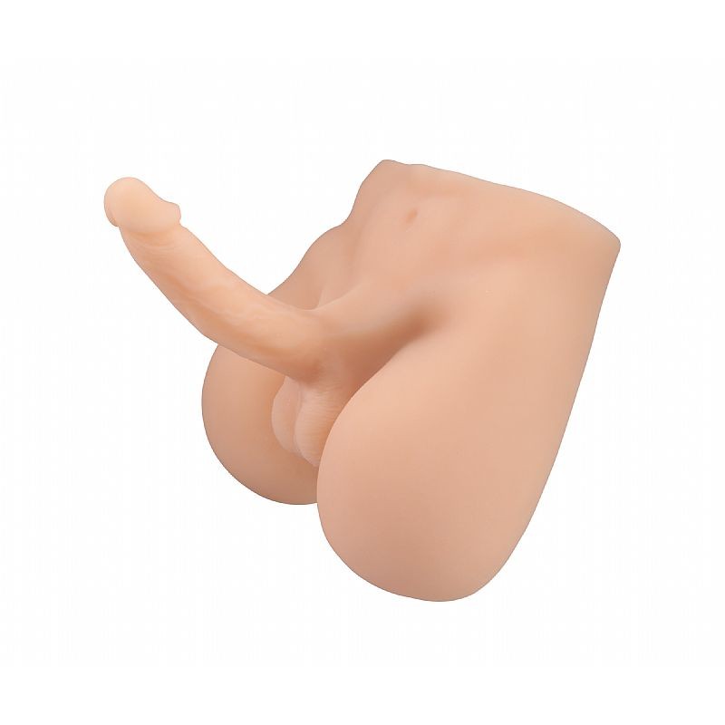Masturbador Feminino em TPE com Pênis Vertebrado, Escroto e Ânus - 32 x 26 cm | Disponível em 2 Cores - 5