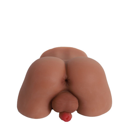 Foto 3 do produto Masturbador em Forma de Bunda Masculina com Pênis e Escroto e Ânus Penetrável - 28 x 21 cm