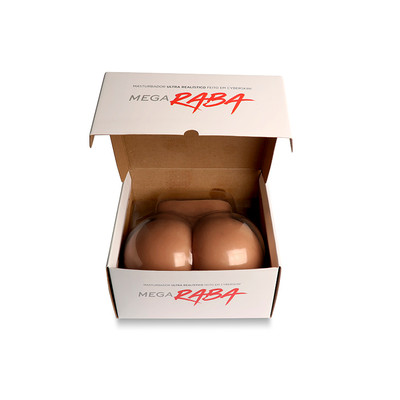 Foto 4 do produto Masturbador em Forma de Bunda em TPE com Vagina e Ânus e Resistente à Água - Mega Raba | 25 x 14 cm | Disponível em 2 Cores