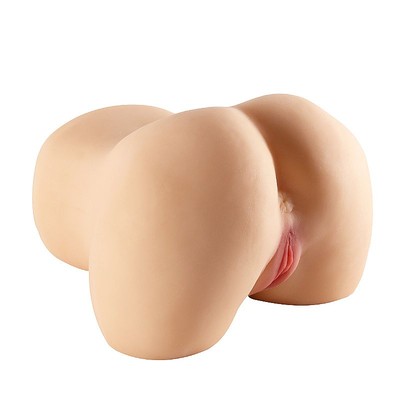 Foto 1 do produto Masturbador em Forma de Bunda Com Vagina e Ânus Penetráveis Com 10 Vibrações, Sucções, Gemidos e Controle Remoto sem fio - SI | 29 x 32 cm