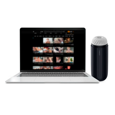 Foto 4 do produto Masturbador em Forma de Lanterna com 5 Modos de Sucções e Vibrações, Interação por Aplicativo, Função ''Extended O'' e Aquecimento - Svakom Sam Neo 2 Pro