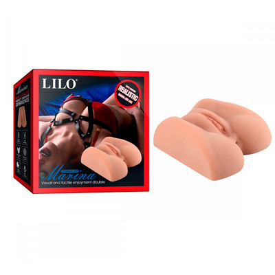Masturbador em Forma de Vagina e Ânus Penetráveis com Cápsula Vibratória e Controle Remoto com Fio - Lilo Mariana | 11 x 3 cm