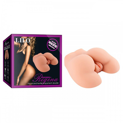 Masturbador em Forma de Vagina e Ânus Penetráveis com Cápsula Vibratória e Controle Remoto com Fio - Lilo Regina | 12 x 3 cm