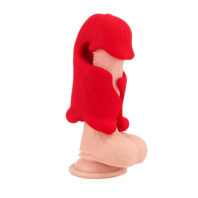 Masturbador Peniano com Formato de Boca, Cerdas Estimuladoras, 9 Modos de Vibração e App Interativo - 12,3 x 3,8 cm