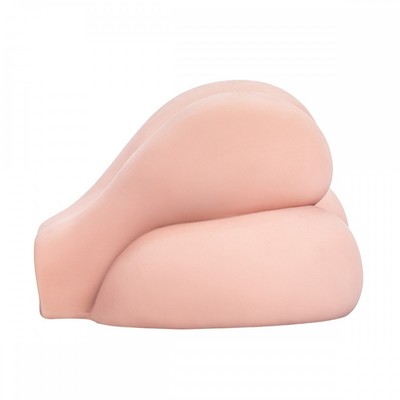 Foto 3 do produto Masturbador em Formato de Bumbum com 2 Vaginas e 1 Ânus Penetrável - Sex Dolls | 23 x 21 cm