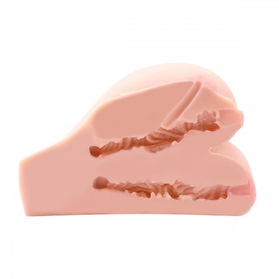 Masturbador em Formato de Bumbum com 2 Vaginas e 1 Ânus Penetrável - Sex Dolls | 23 x 21 cm